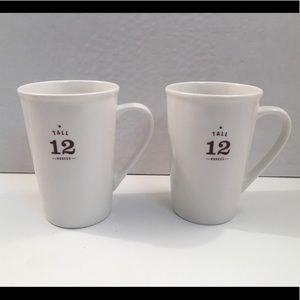 (2) Starbucks 12oz tall coffee mugs